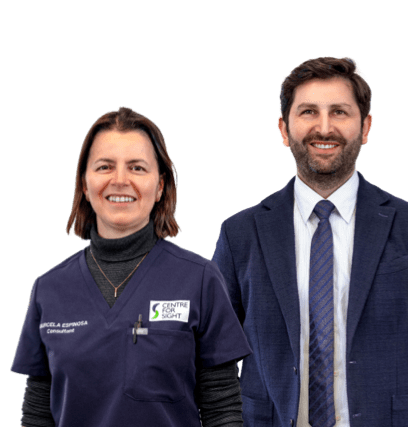 Centre for Sight surgeons David Shahnazaryan and Marcela Espinosa-Lagana