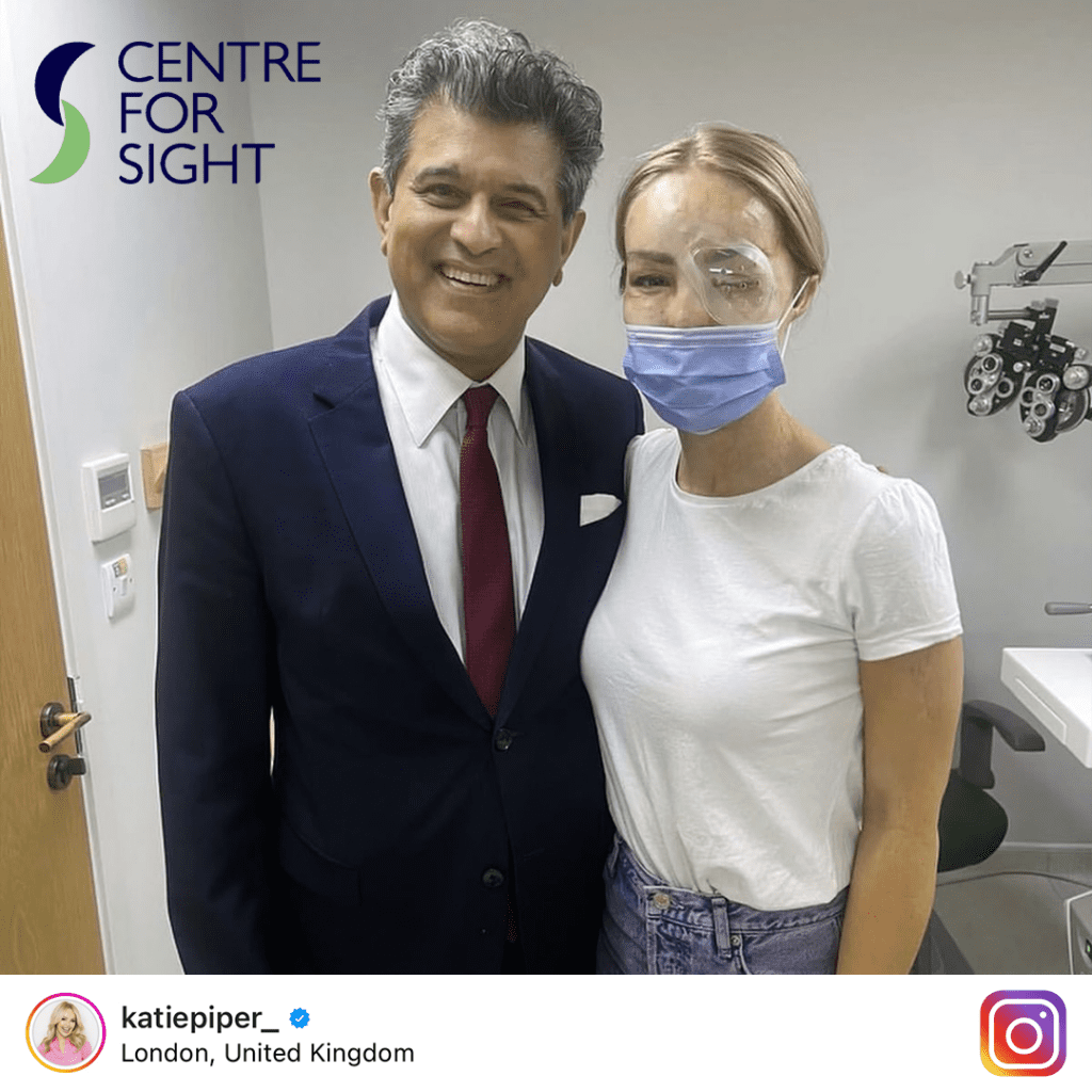 Centre for Sight Katie Piper and Sheraz Daya