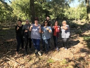 Centre for Sight oak tree plantation at Hindleap Warren - Wych Cross